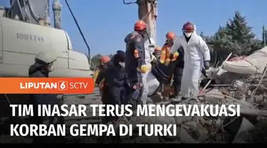 Selama 8 hari beroperasi dalam misi kemanusiaan gempa di Turki, Indonesia Search and Rescue INASAR berhasil mengevakuasi belasan jenazah. Terakhir tim mengevakuasi tiga jenazah dari reruntuhan bangunan di Antakya.