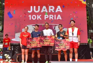 Shafira, cicit Presiden Pertama RI Soekarno hadir dalam ajang Soekarno Run Runniversary 2026 di Kompleks GBK Senayan, Jakarta, Minggu (15/2/2026). (Foto: Tim Media PDIP)