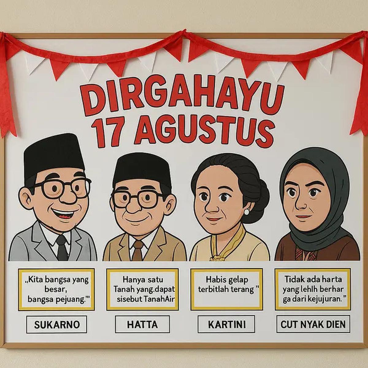 8 Ide Hiasan Dinding Kelas untuk 17 Agustus, Meriah dan Kreatif