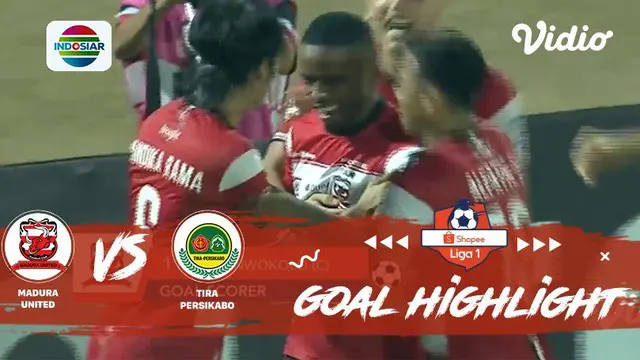 VIDEO: Gol Greg Nwokolo Penentu Kemenangan Madura United atas Tira Persikabo