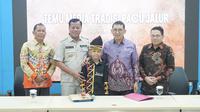Kementerian Kebudayaan (Kemenbud) menggelar taklimat media bertajuk Temu Media Tradisi Pacu Jalur, dalam rangka memperkuat pemahaman publik terhadap promosi kekayaan budaya nasional. (Dok. Istimewa)