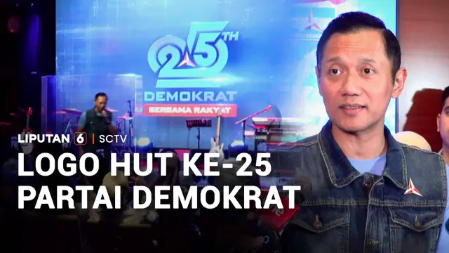 Logo HUT ke-25 Partai Demokrat