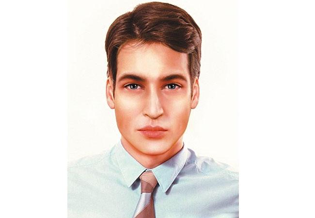 Sketsa wajah Pangeran Geirge usia 25 tahun | Foto: copyright sznews.com