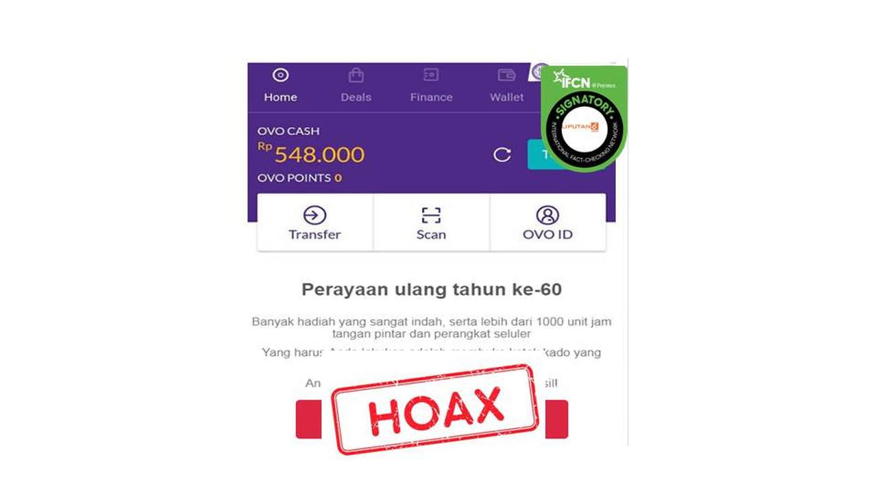 Cek Fakta OVO bagikan jam tangan