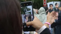 Park Hyung Sik gelar fan meeting perdana di Jakarta bertajuk 'SIKcret Time', ini merupakan jumpa fans pertama sang aktor di Indonesia. (Liputan6.com/Herman Zakharia)