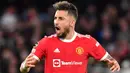 Alex Telles tercatat baru tampil sekali pada musim ini. Ia tak pernah mendapatkan kesempatan bermain dari Ole dan lebih memilih Luke Shaw pada posisi bek kiri. Telles mungkin akan mendapatkan kesempatan yang lebih banyak, mengingat Shaw sering tampil tidak konsisten. (AFP/Anthony Devlin)