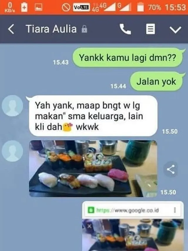 6 Chat Lucu Ketahuan Bohong ke Pacar Ini Bikin Deg-Degan
