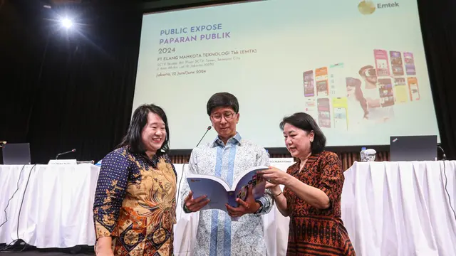 Paparan publik PT Elang Mahkota Teknologi Tbk (EMTK), Rabu (12/6/2024). (Foto: Liputan6.com/Angga Yuniar)