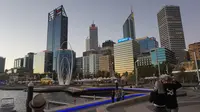 Senja di pusat kota Perth, Australia Barat (Liputan6.com/Happy Ferdian)
