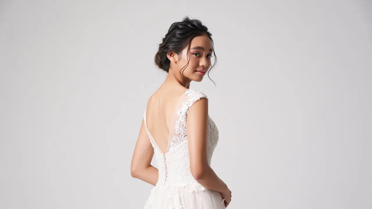 Ide Gaya Rambut Pengantin Berdasarkan Model Kerah Gaun Pernikahan