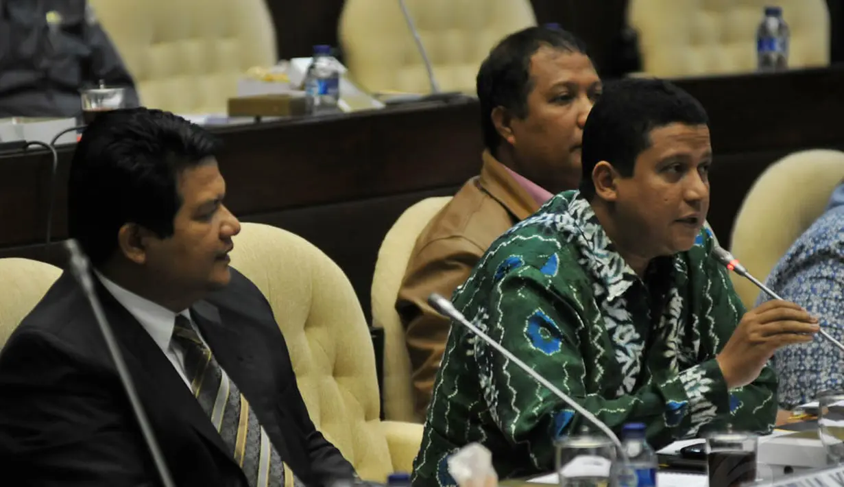 Dari Bawaslu hadir Ketua Muhammad, Endang Wihdatiningtyas, Daniel Zuchron dan Nasrullah beserta beberapa staf jajarannya, Jakarta, (1/9/14). (Liputan6.com/Johan Tallo)