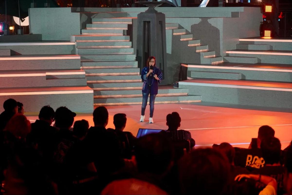 Wakil Menteri Ekonomi Kreatif, Irene Umar, menghadiri pembukaan M7 World Championship 2026 di Jembatan Kota Intan, PIK 2