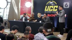 Uni-Combat Council (UCC) memiliki tujuan memberi ruang bagi para atlet, wasit, dan perangkat pertandingan agar dapat berlatih, bertanding, dan berkompetisi secara sehat, baik nasional maupun internasional. (Liputan6.com/Helmi Fithriansyah)