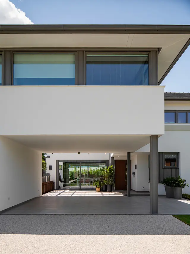 Rumah minimalis modern atap datar (Foto: Reve Art)