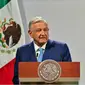 Presiden Meksiko Andres Manuel Lopez Obrador mengatakan bahwa dia telah tertular COVID-19 untuk kedua kalinya dan mengalami gejala ringan (Pedro Pardo/AFP)