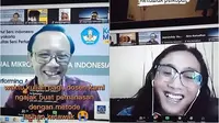 Kuliah online dengan pemanasan ketawa. (TikTok/litelvin)