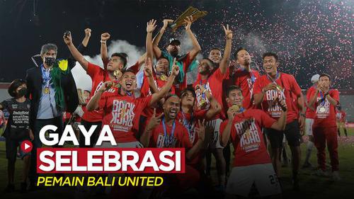 VIDEO: Beragam Gaya Pemain Bali United Merayakan Gelar Juara BRI Liga 1