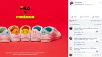 Fila berkolaborasi dengan Pokemon dalam koleksi sepatu terbaru (Facebook/ Fila Korea)