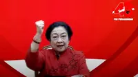 Ketua Umum PDI Perjuangan (PDIP) Megawati Soekarnoputri saat HUT PDIP ke 48. (Foto: Dokumentasi PDIP).