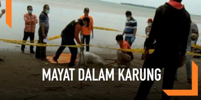 VIDEO: Heboh Penemuan Mayat dalam Karung di Banten