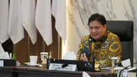 Menteri Koordinator Bidang Perekonomian Airlangga Hartarto, pada Senin (17/1/2022). (Dok ekon.go.id)