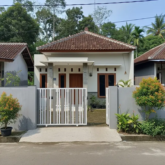 9 Model Gerbang Rumah Type 36 di Kampung, Tampilan Depan Makin Apik