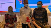Menteri Perindustrian Agus Gumiwang Kartasasmita meninjau gelaran Business Matching Belanja Produk Dalam Negeri di Hotel Grand Hyatt, Nusa Dua, Bali, Rabu (23/3/2022).