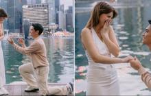6 Potret Romantis Cassandra Lee Dilamar Sang Kekasih di Singapura, Diberi Cincin Berlian Besar nan Indah