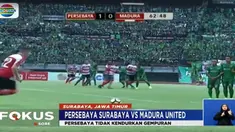 Fernando Pahabo mencuri gol melalui aksi di sayap kiri.