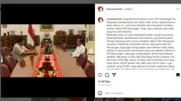 Selain menyampaikan surat pengunduran diri resmi kepada PDIP, rupanya Ara, sapaan akrab Maruarar mengunggah foto pertemuan dirinya dengan Presiden Joko Widodo (Jokowi) di akun sosial media (sosmed) Instagram miliknya @maruararsirait. (Instagram @maruararsirait)