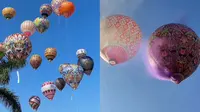 Festival Mudik 2024 di Wonosobo mengetengahkan pertunjukan balon udara yang berlangsung&nbsp;pada&nbsp;11--20 April 2024. (Dok: TikTok @dolan.aja)