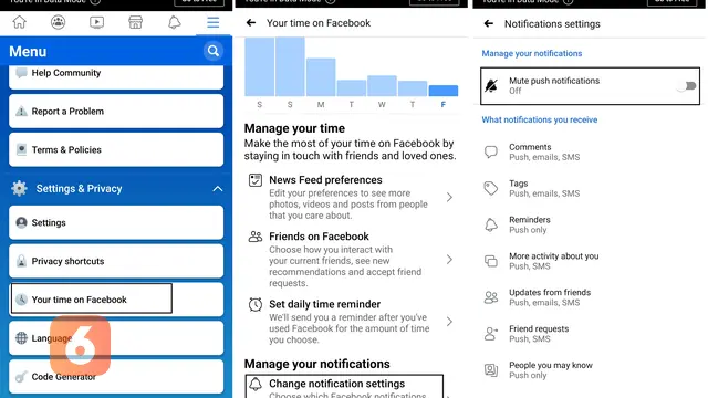 Facebook mode diam