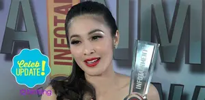  Sandra Dewi berhasil berhasil memenangkan penghargaan Pernikahan Selebriti Paling Fenomenal di Infotainment Awards 