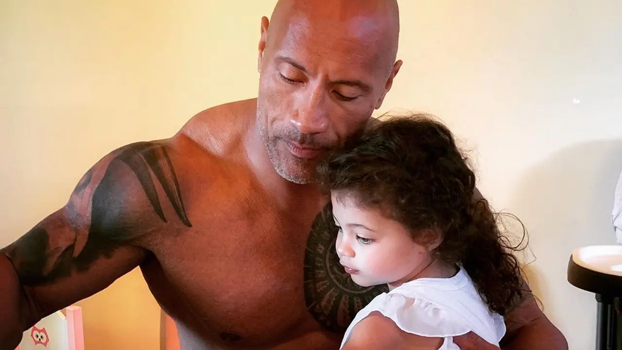 The Rock dan putrinya . (Instagram/ therock)