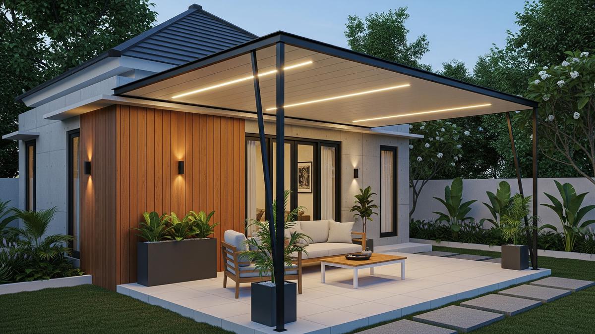 4 Model Kanopi Teras Rumah Kecil dengan Tampilan Clean dan Mewah, Kenali Karakteristiknya