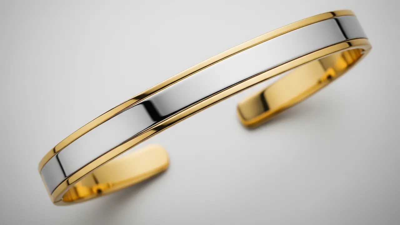 Model Plat Tipis Elegan Dua Warna