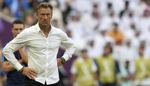 Patut dinantikan bagaimana kiprah Arab Saudi di tangan Herve Renard pada laga-laga Piala Dunia 2022 selanjutnya. Mampukah The Falcons membuat kejutan lagi? (AP/Natacha Pisarenko)
