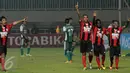 Pemain Persipura merayakan gol ke gawang PS TNI saat laga lanjutan Torabika Soccer Championship presented by IM3 Ooredoo di Stadion Pakansari Kab Bogor, Minggu (19/6). Persipura unggul 3-1 atas PS TNI. (Liputan6.com/Helmi Fithriansyah)