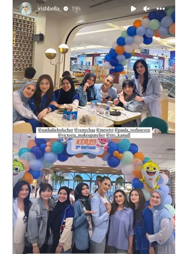 Tak Ikut Jemput Ammar Zoni, Ini 6 Potret Irish Bella Hadiri Ultah Anak Baim Wong