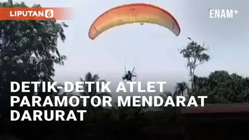 VIDEO: Detik-Detik Atlet Paramotor PON 2024 Mendarat Darurat di Aceh