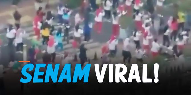 VIDEO: Viral Warga Senam Massal di Masa PPKM