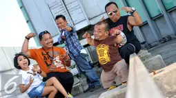 The Baba Band terbentuk sejak 2013 lalu, sebelumnya pernah menelurkan single berjudul Tersenyumlah. Kini mereka pun siap mewarnai musik Tanah Air dengan single terbarunya berjudul 'Pening',  Jakarta, Senin (31/8/2015). (Liputan6.com/Panji Diksana)