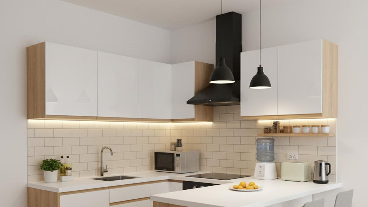 Kitchen Set Minimalis dengan Island