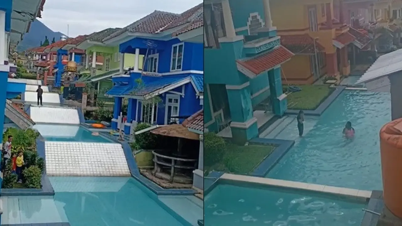Bak Mimpi, Kompleks Perumahan Ini Sulap Halaman Jadi Kolam Renang Bertingkat