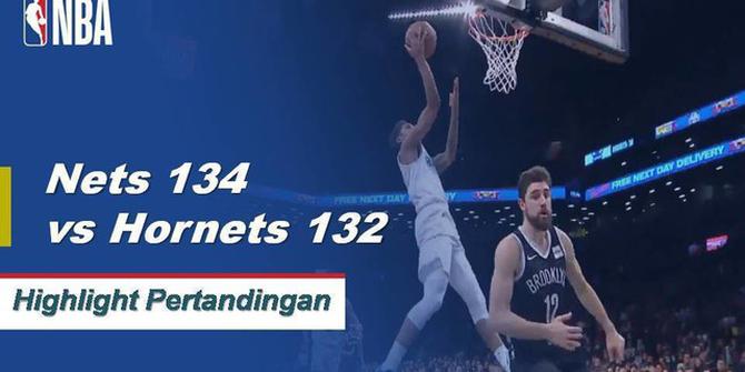 Cuplikan Hasil Pertandingan NBA : Nets 134 vs Hornets 132