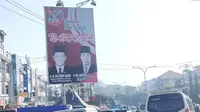 Papan reklame di Jalan RE Martadinata Palembang (Liputan6.com / Nefri Inge)