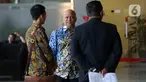 Putra Presiden ke-3 RI, BJ Habibie, Ilham Akbar Habibie (tengah) sesaat setelah tiba di gedung Merah Putih Komisi Pemberantasan Korupsi (KPK), Jakarta, Rabu (3/9/2025). (Liputan6.com/Helmi Fithriansyah)