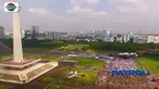 Ribuan umat Islam menggelar aksi bela Palestina untuk menuntut pembebasan Baitul Maqdis di Monas, Jakarta pusat.