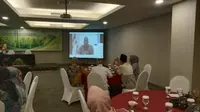 Anggota Komisi VI DPR RI Andre Rosiade dalam sosialisasi bertajuk ‘Peran Pertamina Geothermal Energy (PGEO) dalam Proses Energi Bersih dan Keberlanjutan 2023’ di Kota Padang, Sumatera Barat, Selasa (31/10/2023) sore. (Ist)