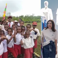 One Fine Sky donasi seragam sekolah untuk wujudkan mimpi anak Indonesia (One Fine Sky)